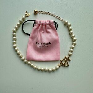 Kate Spade Anchors Away Faux Pearl Chain Necklace